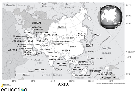 Continent of Asia